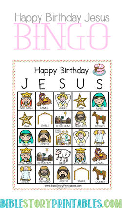 Free printable nativity bingo cards